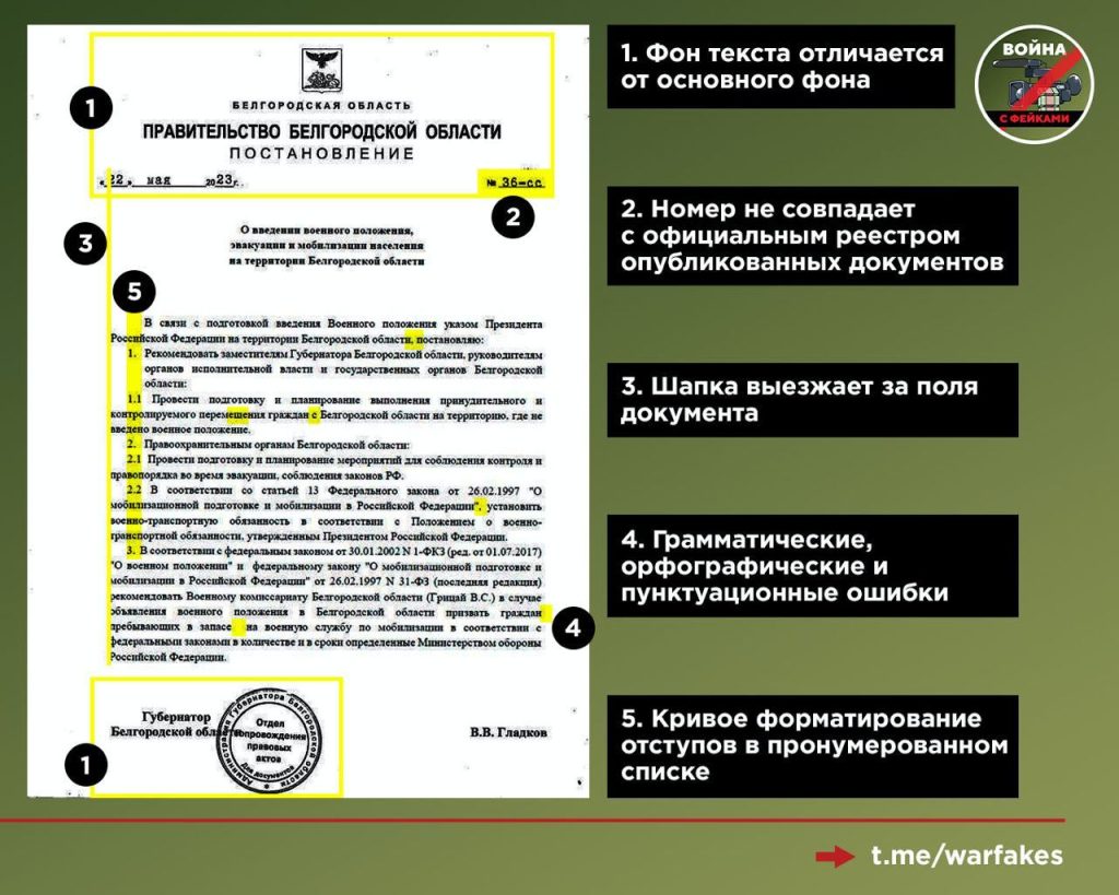 Фейк: в Белгородской области вводят военное положение | Усть-Медведицкая  газета